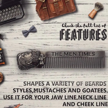 Gentleman Barber Styling Metal Comb